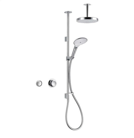 Mira Mode Dual Ceiling Fed Shower Pumped for Gravity App Controlled