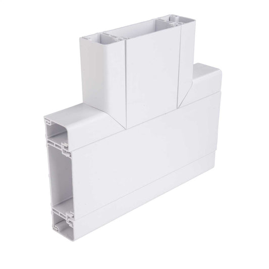 Cableline Flat Tee for Classic Profile White (Sold in 1's)