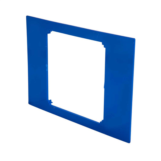 Schneider Mita Cableline 1 Gang Part M Plate Blue for Trunking
