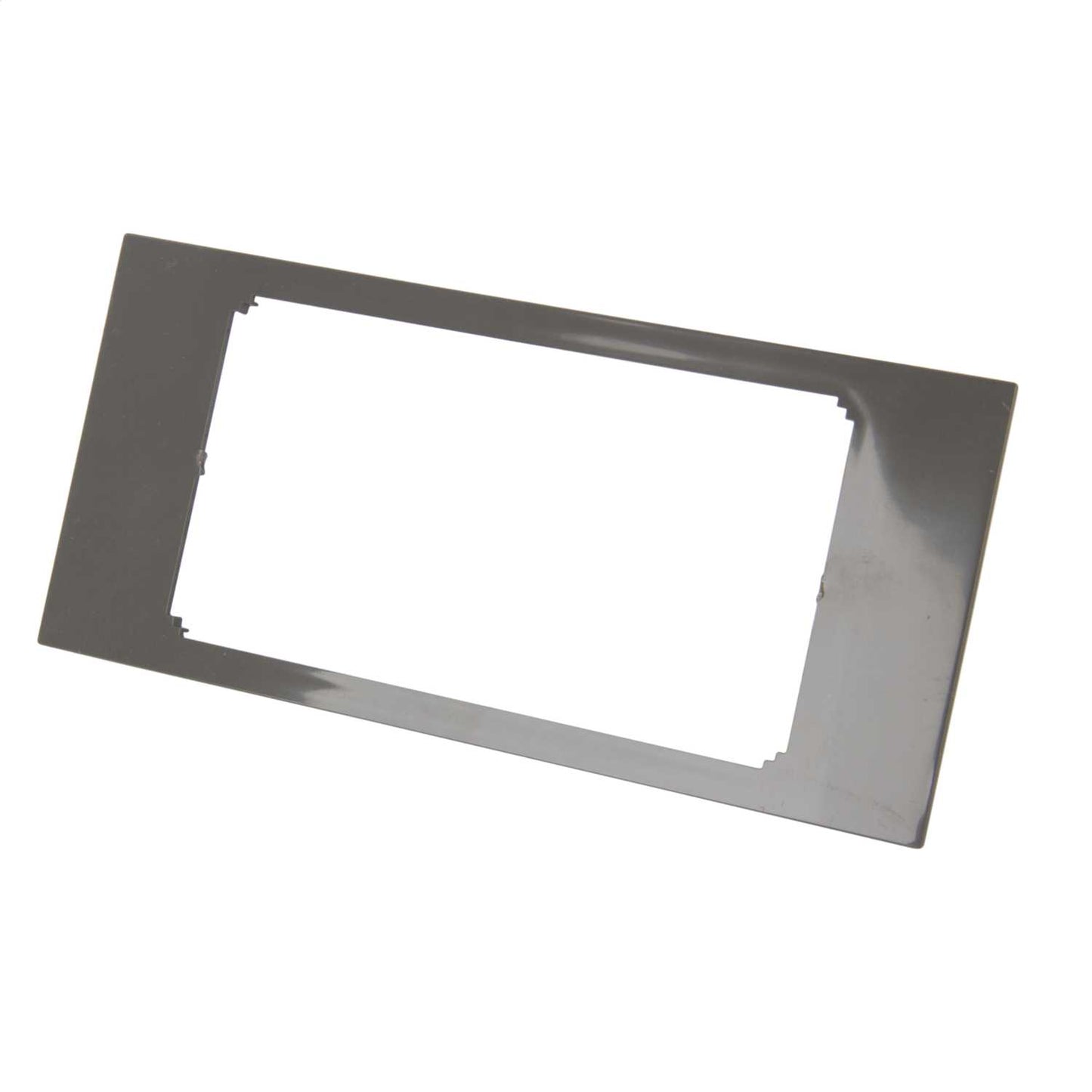 Schneider Mita Cableline 2 Gang Part M Plate Charcoal Grey for Trunking