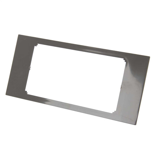 Schneider Mita Cableline 2 Gang Part M Plate Charcoal Grey for Trunking