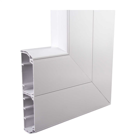 Cableline Duo Flat Angle for EP2W Trunking (Sold in 1's)