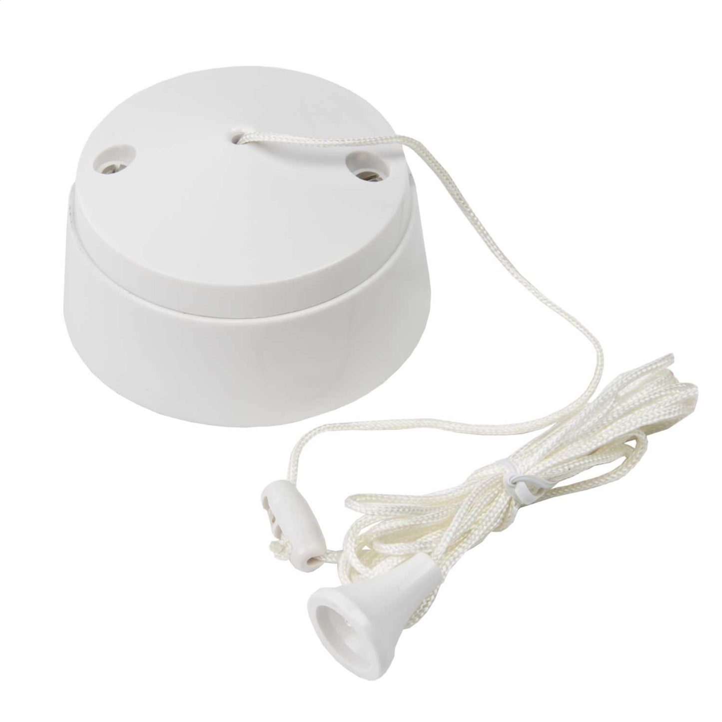 MK Logic Plus 6A SP 1 Way Ceiling Switch with Mounting Block White