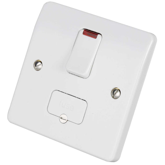 MK Logic Plus 13A DP Switched Fused Spur with Neon White