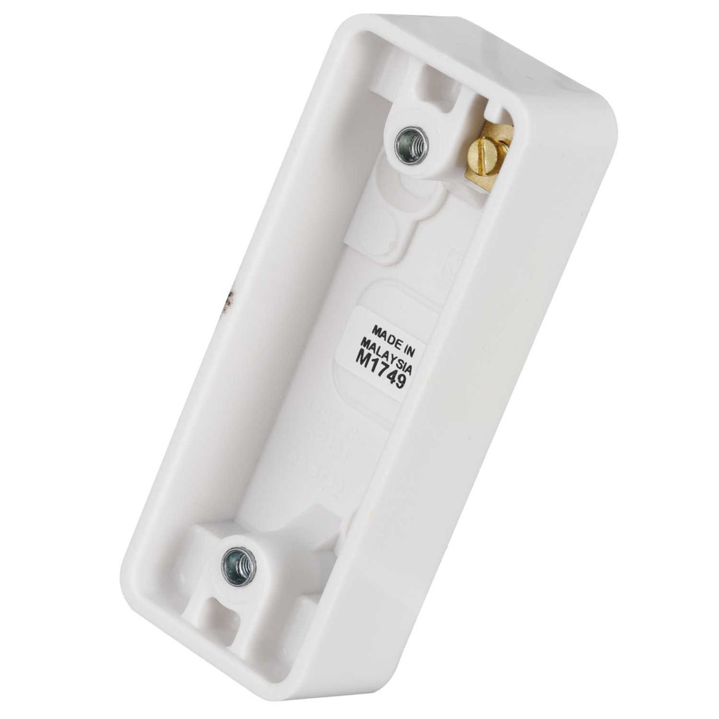 MK Logic Plus 1 Gang 16mm Architrave Pattress Back Box White