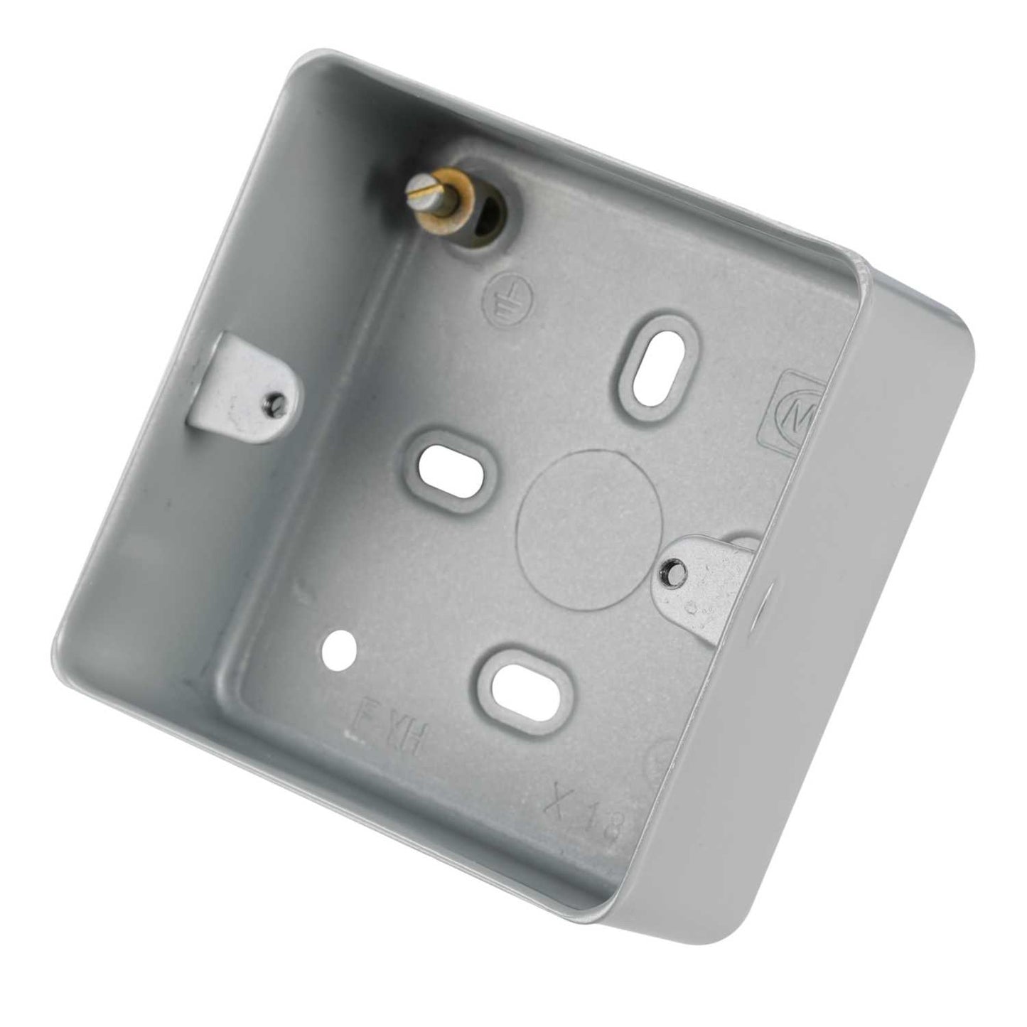 MK Logic Plus 1 Gang 41mm Surface Mounting Box Metal Clad