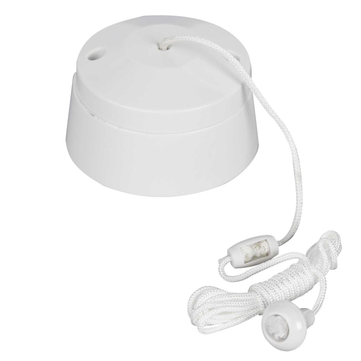 MK Logic Plus 6A SP 2 Way Ceiling Switch with Mounting Block White