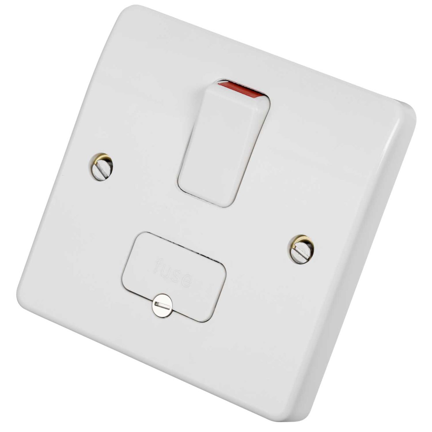 MK Logic Plus 13A DP Switched Fused Spur with Flex Outlet White