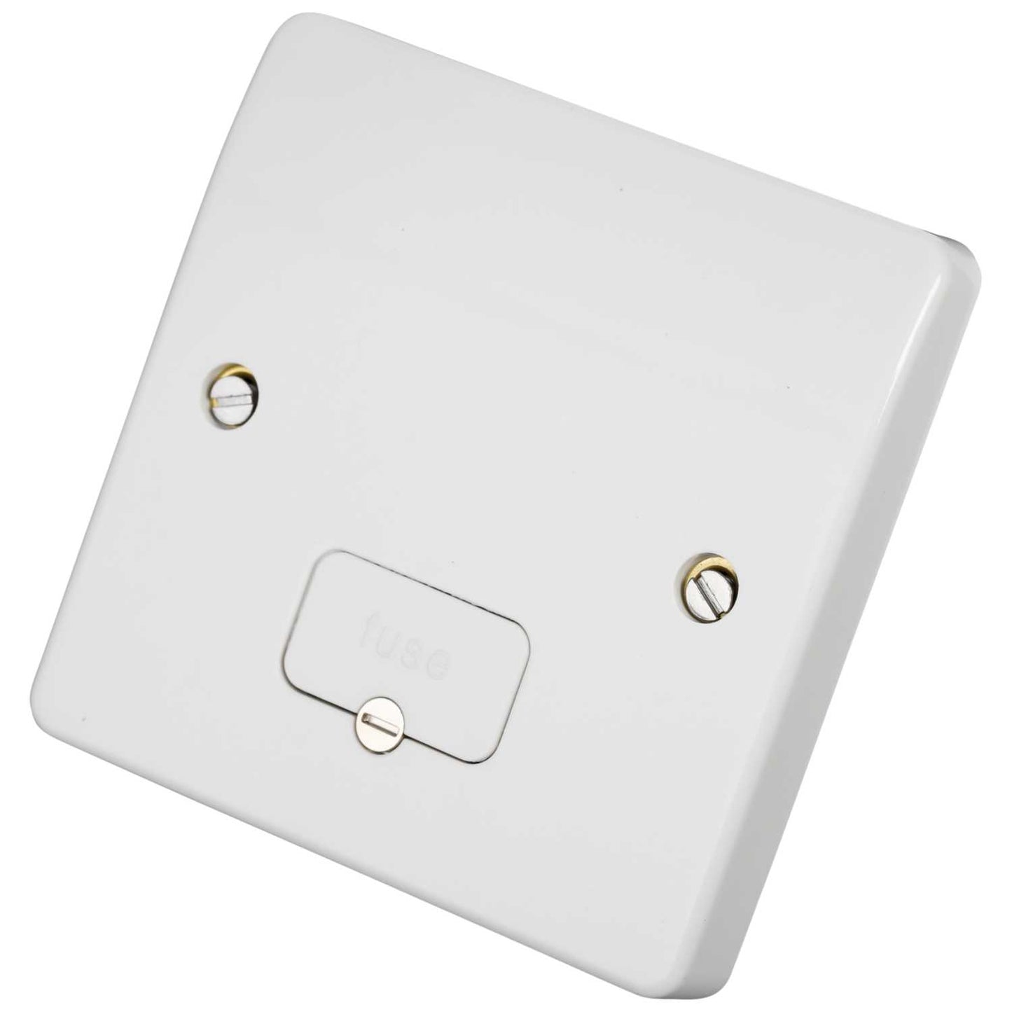 MK Logic Plus 13A DP Unswitched Fused Spur with Flex Outlet White