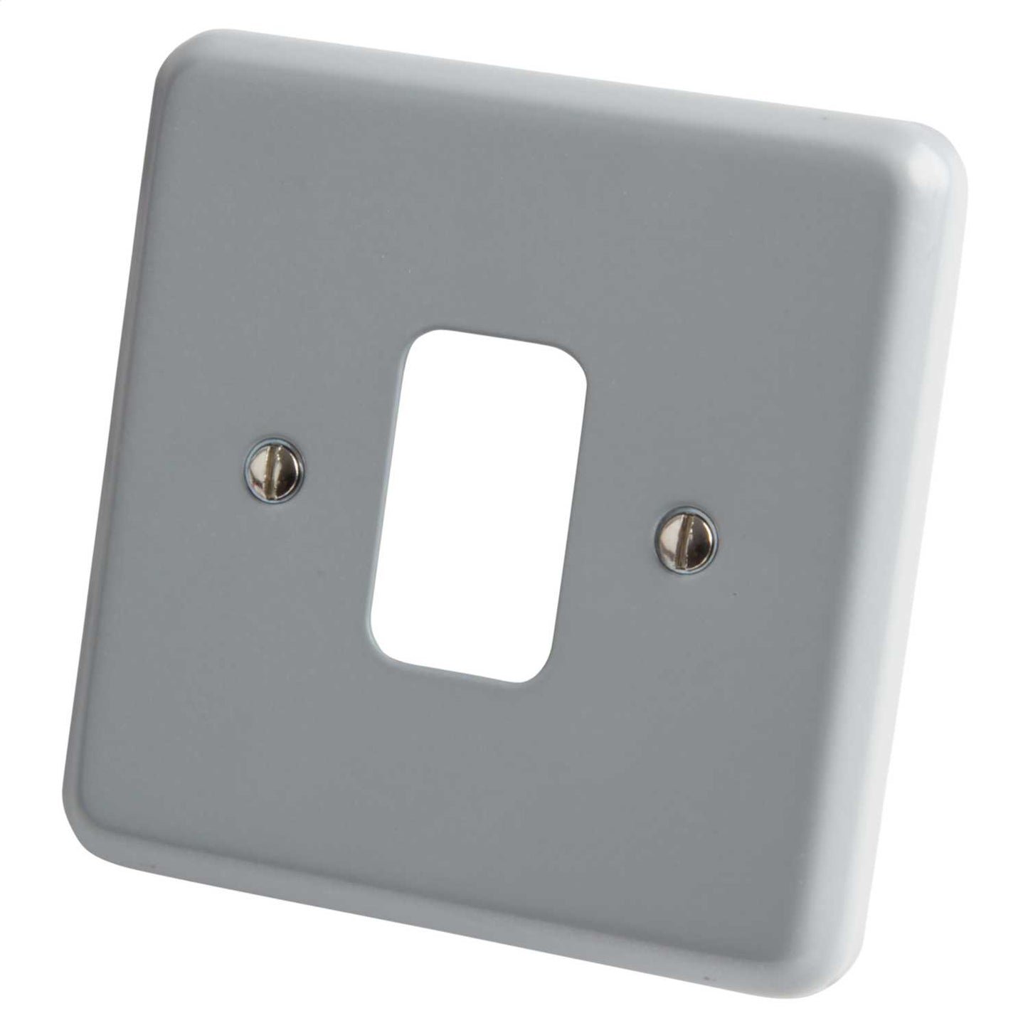 MK Grid Plus 1 Gang Grid Front Plate Metalclad