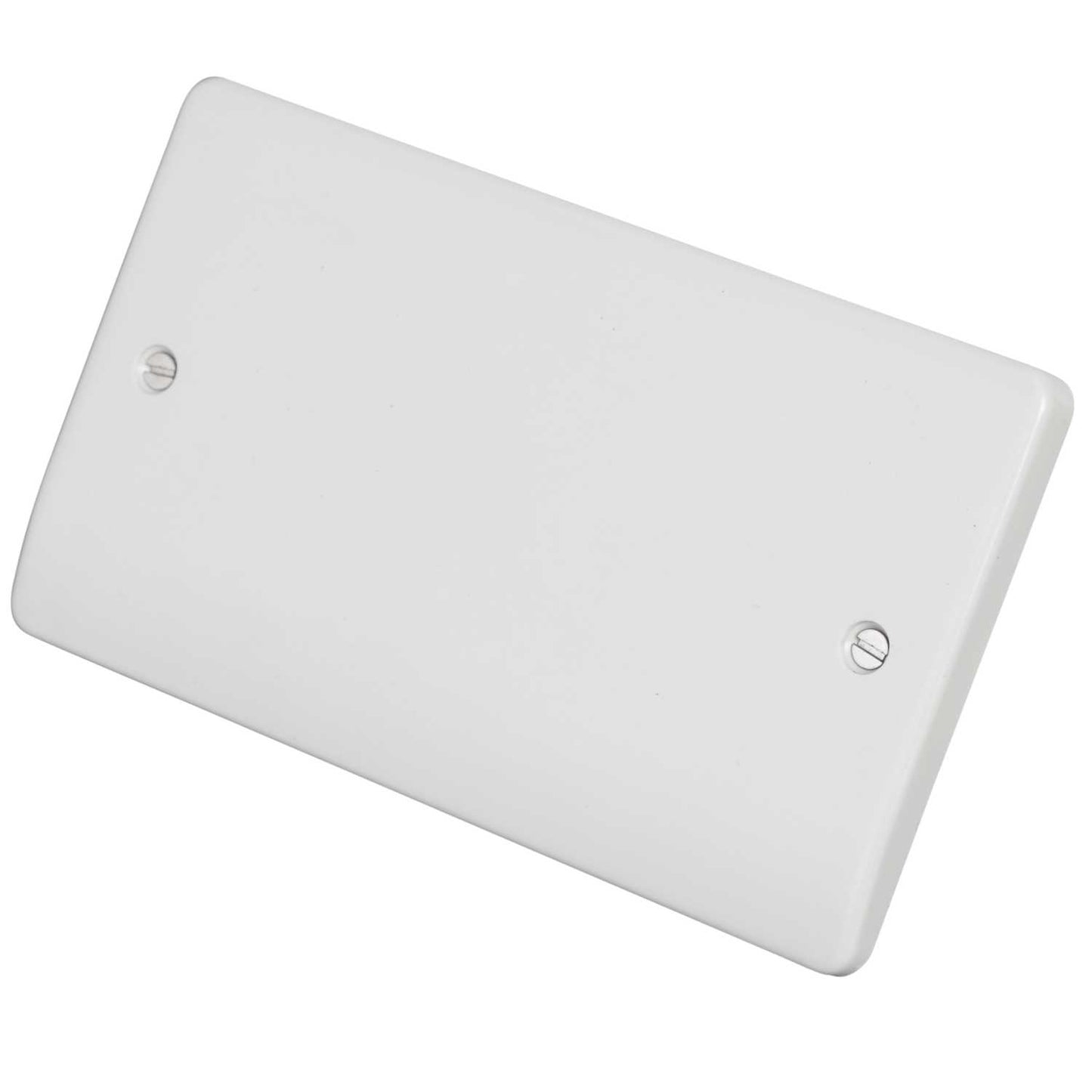 MK Logic Plus 2 Gang Blank Plate White