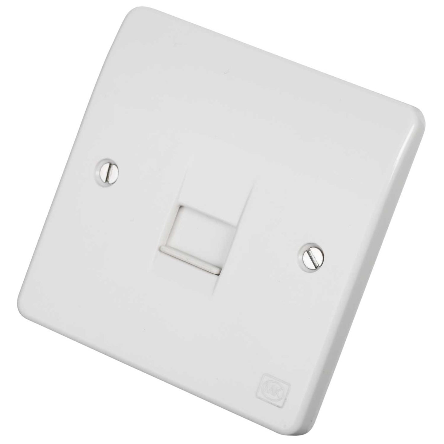 MK Logic Plus 1 Gang Master Telephone Socket White