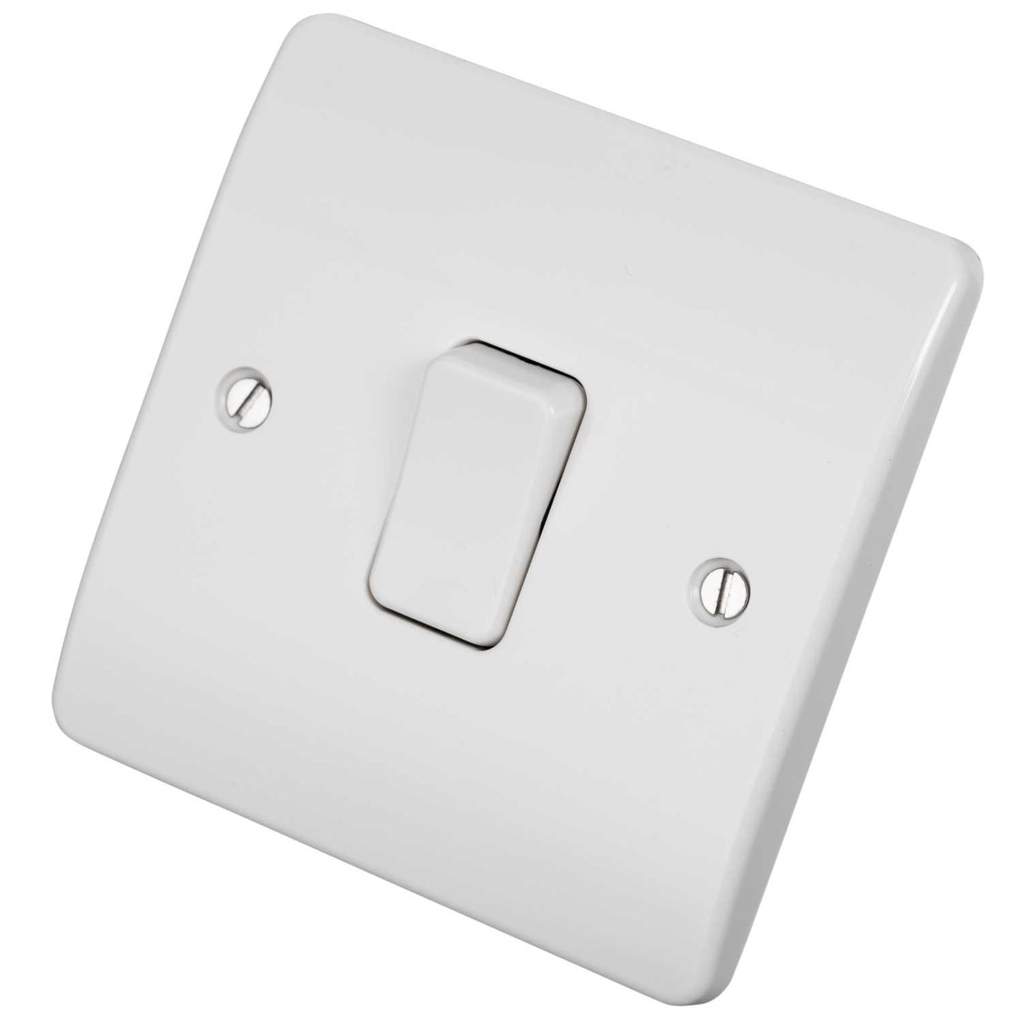 MK Logic Plus 10A 1 Gang 1 Way Light Switch White