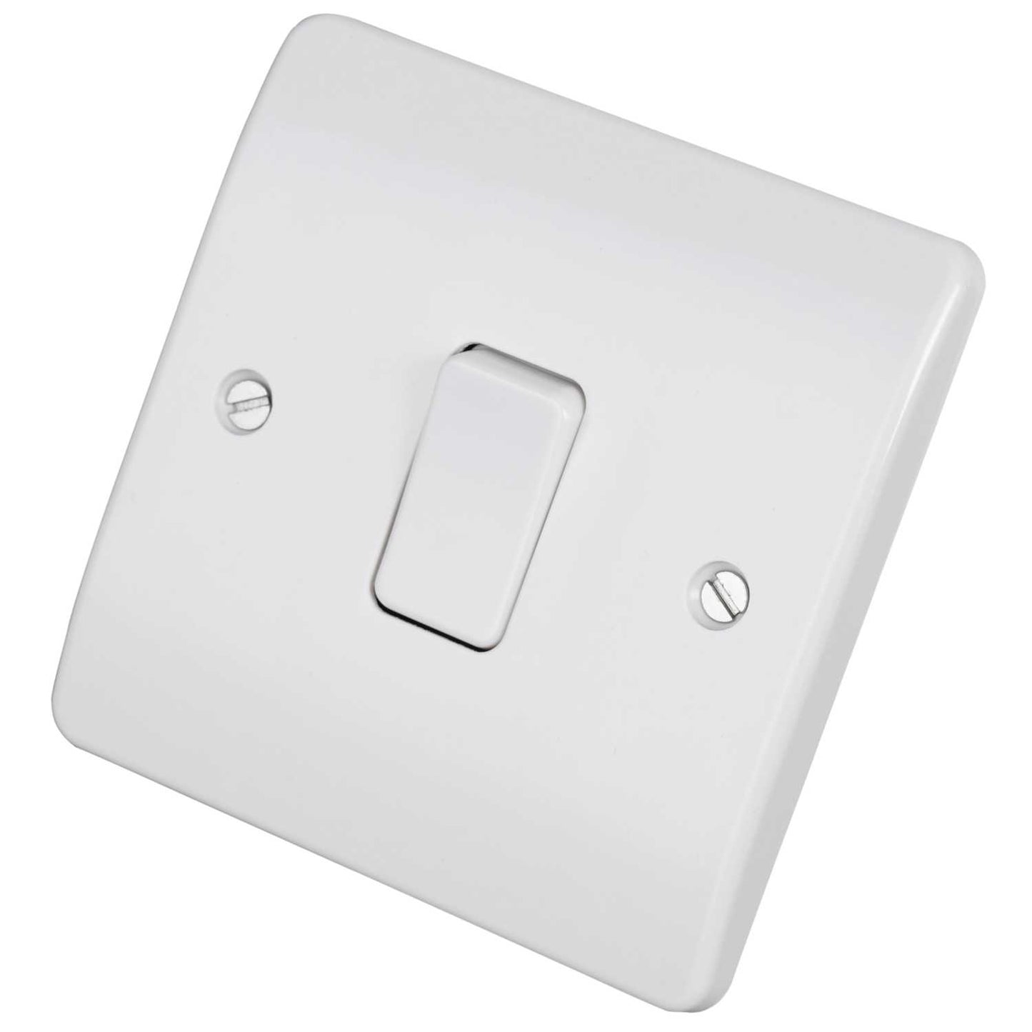 MK Logic Plus 10A 1 Gang 2 Way Light Switch White