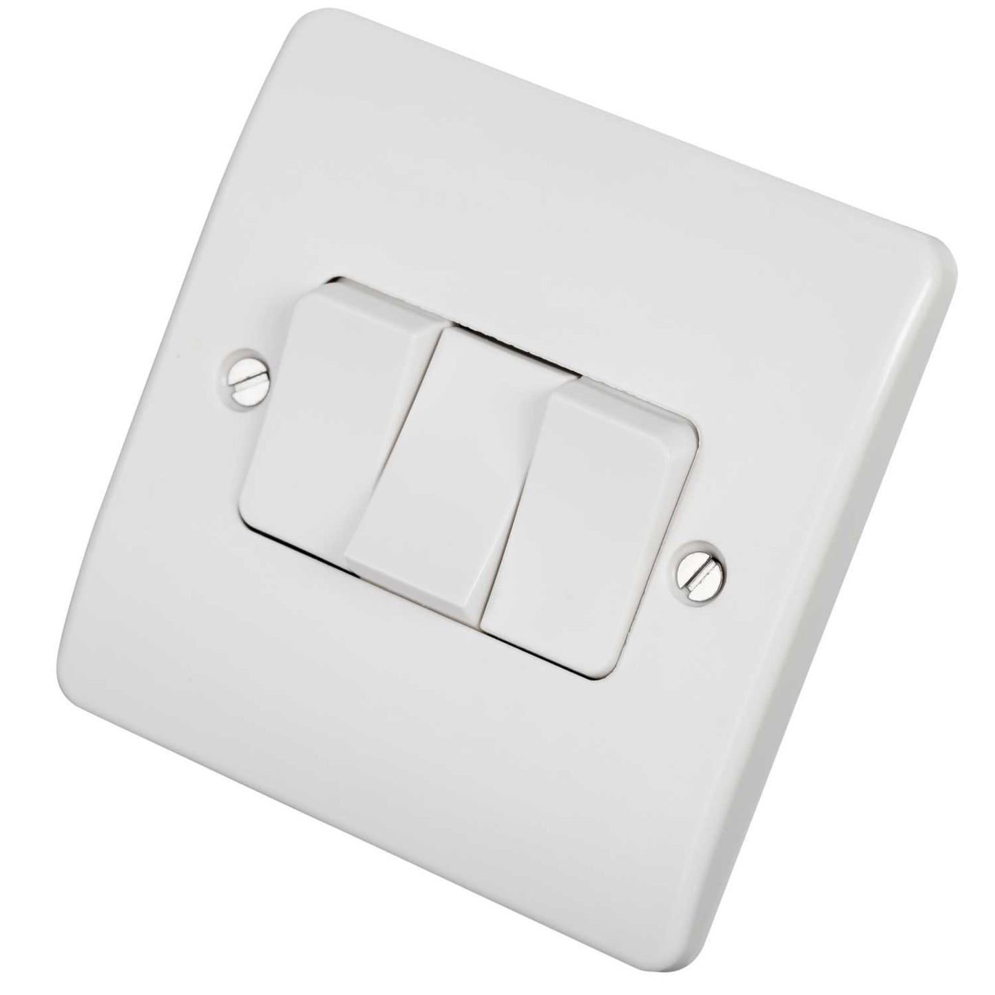 MK Logic Plus 10A 3 Gang 2 Way Light Switch White