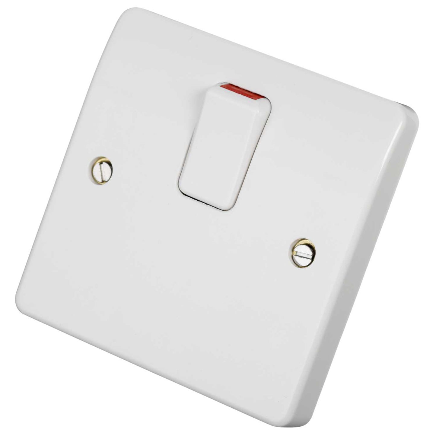 MK Logic Plus 20A DP Switch with Flex Outlet White