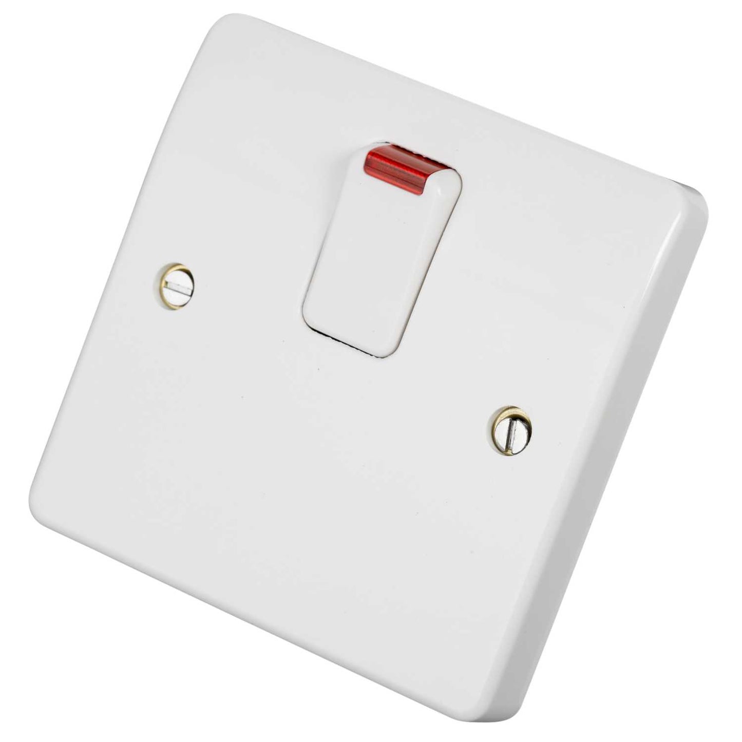 MK Logic Plus 20A DP Switch with Neon and Flex Outlet White