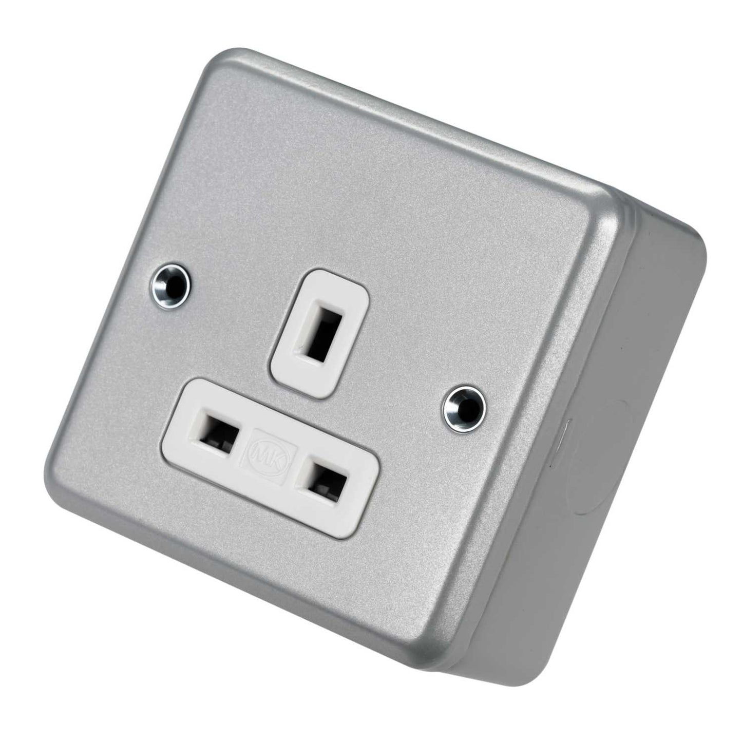 MK Metalclad Plus 13A 1 Gang Unswitched Socket Metal Clad