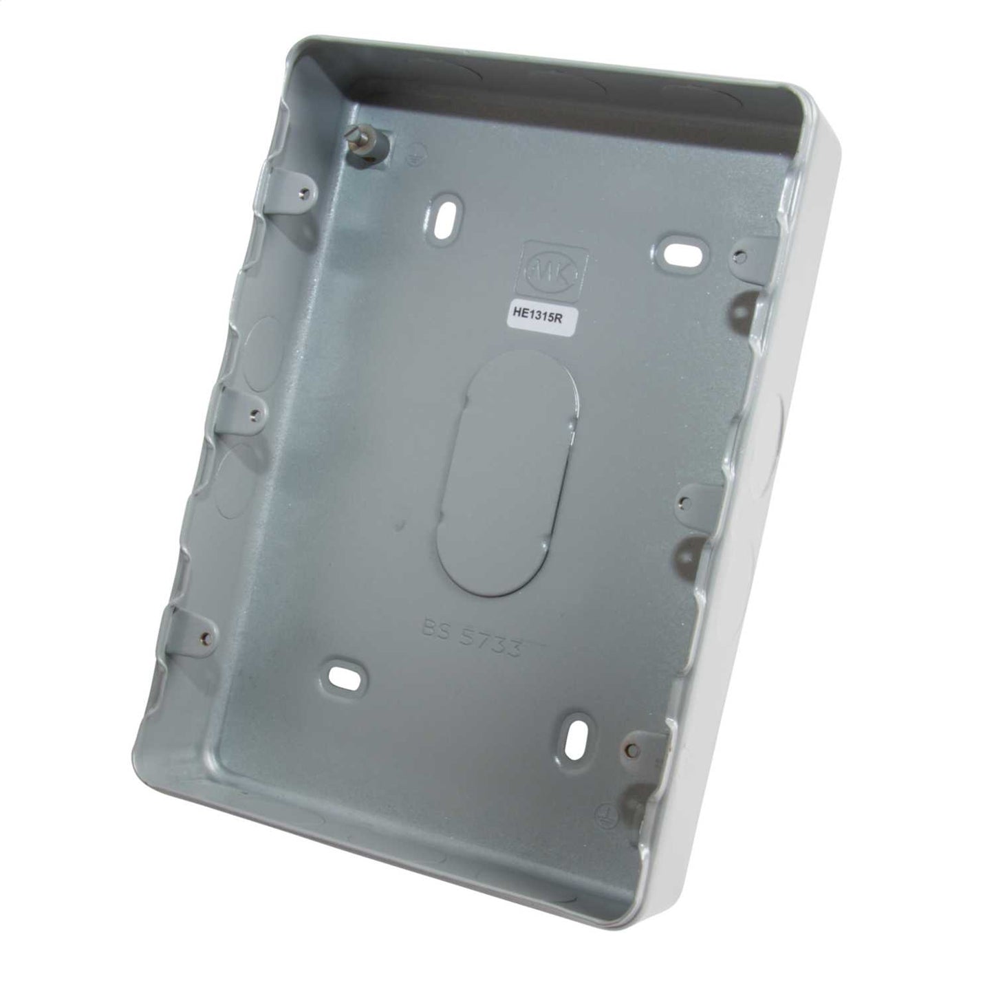 MK Grid Plus 9 and 12 Gang Surface Metal Back Box with Knockouts