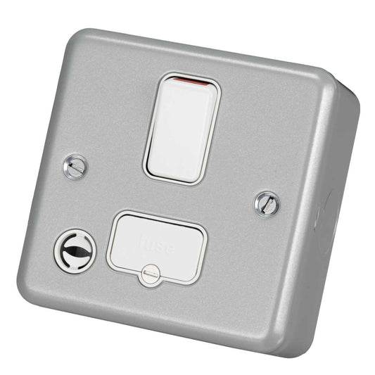 MK Metalclad Plus 13A DP Switched Fused Spur with Flex Outlet Metal Clad