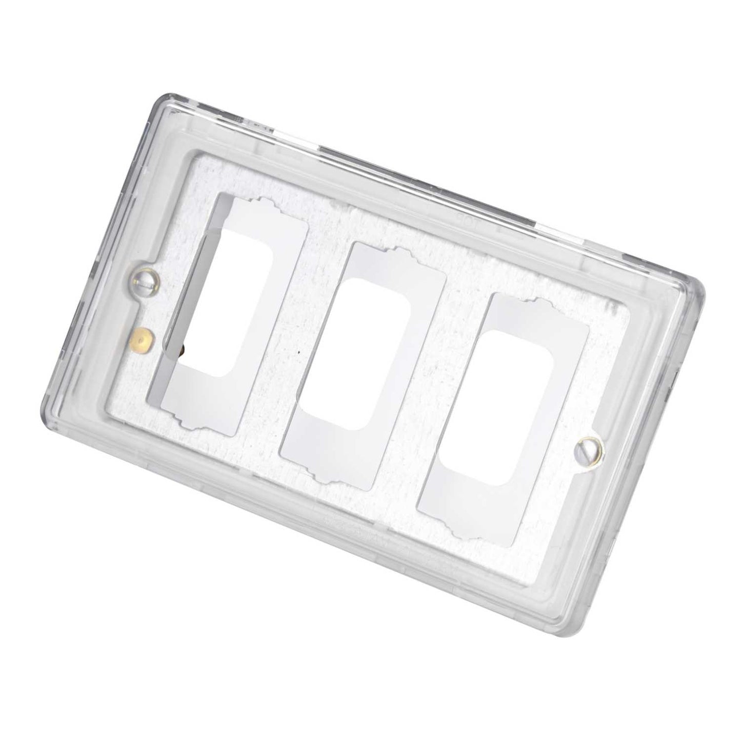 MK Dimensions 2 Gang 3 Module Grid Mounting Frame White