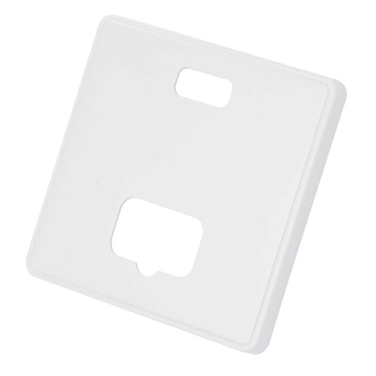 MK Dimensions Unswitched Fused Spur with Neon Front Plate White
