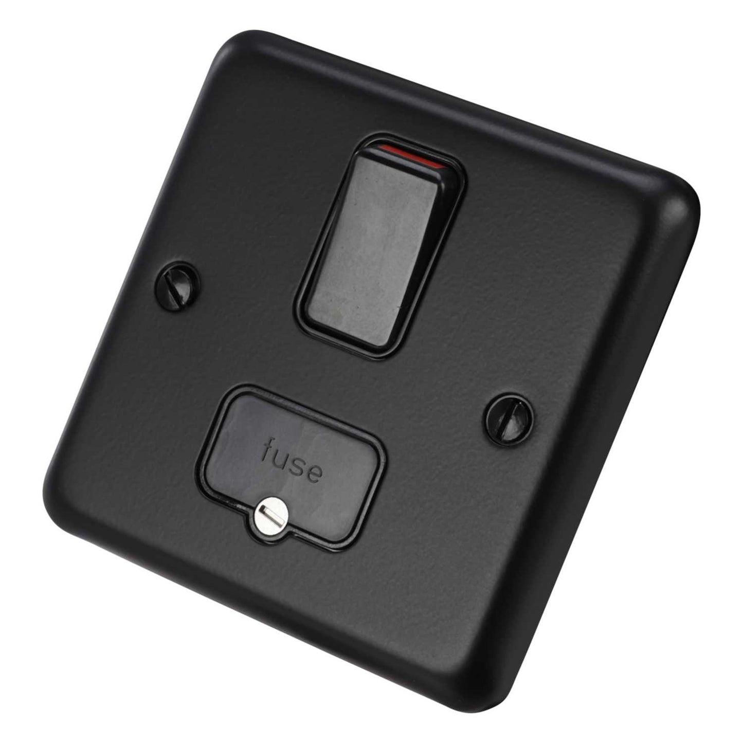 MK Albany Plus 13A DP Switched Fused Spur Matt Black