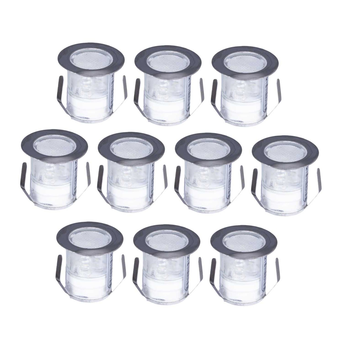 Knightsbridge LED Decking Kit Stainless Steel 6000K (Pack of 10)