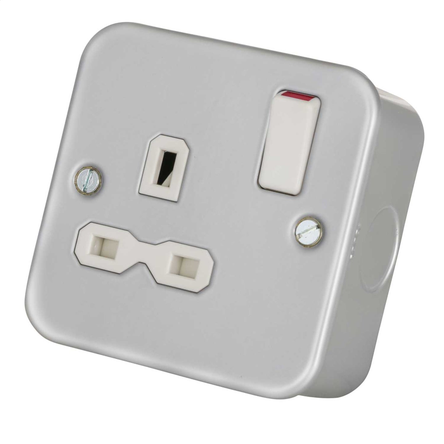 Knightsbridge 13A DP 1 Gang Socket Metal Clad