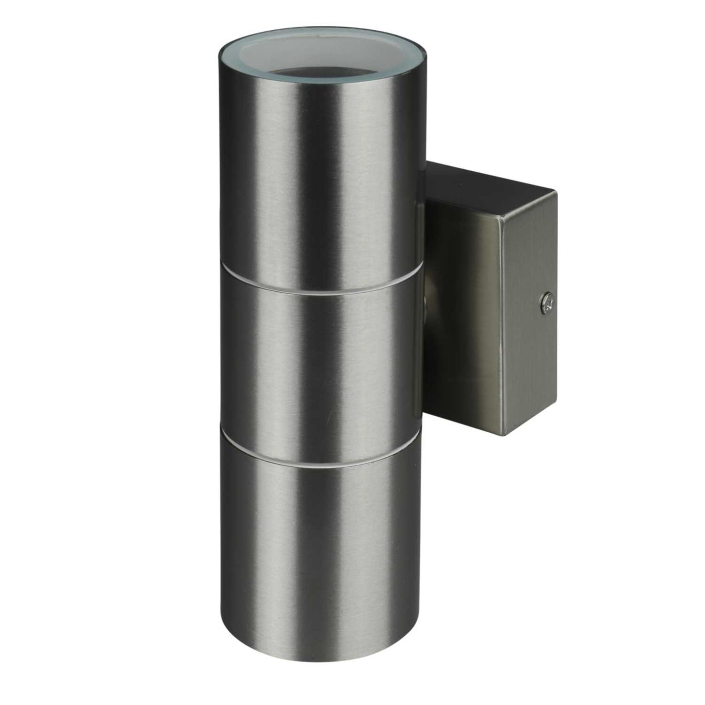Knightsbridge GU10 Up / Down Wall Light Brushed Chrome