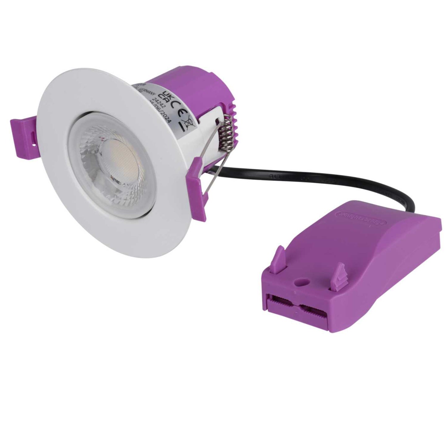 Knightsbridge RenuLED 6W LED Fire Rated Tri-Colour Dimmable Downlight White