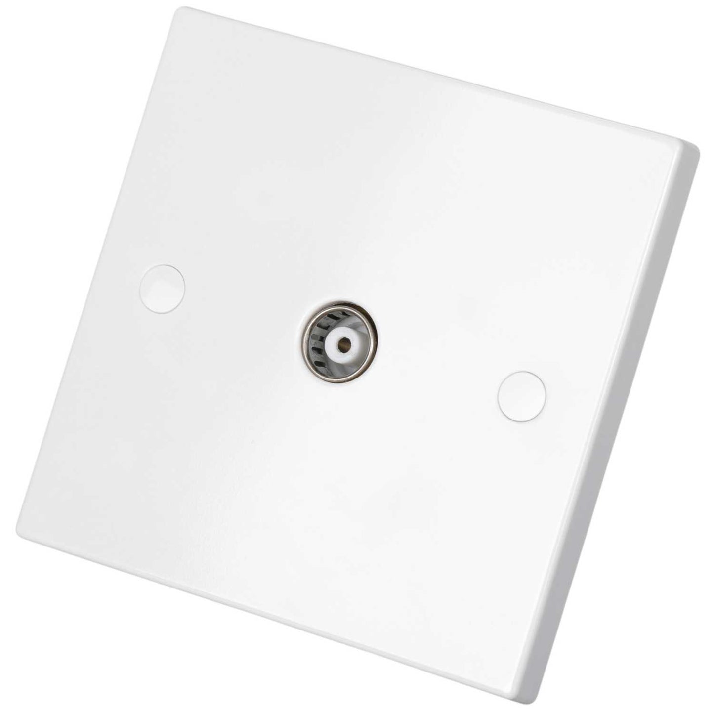 Knightsbridge 1 Gang Coaxial Socket White
