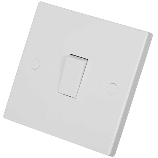 Knightsbridge 10A 1 Gang Intermediate Switch White