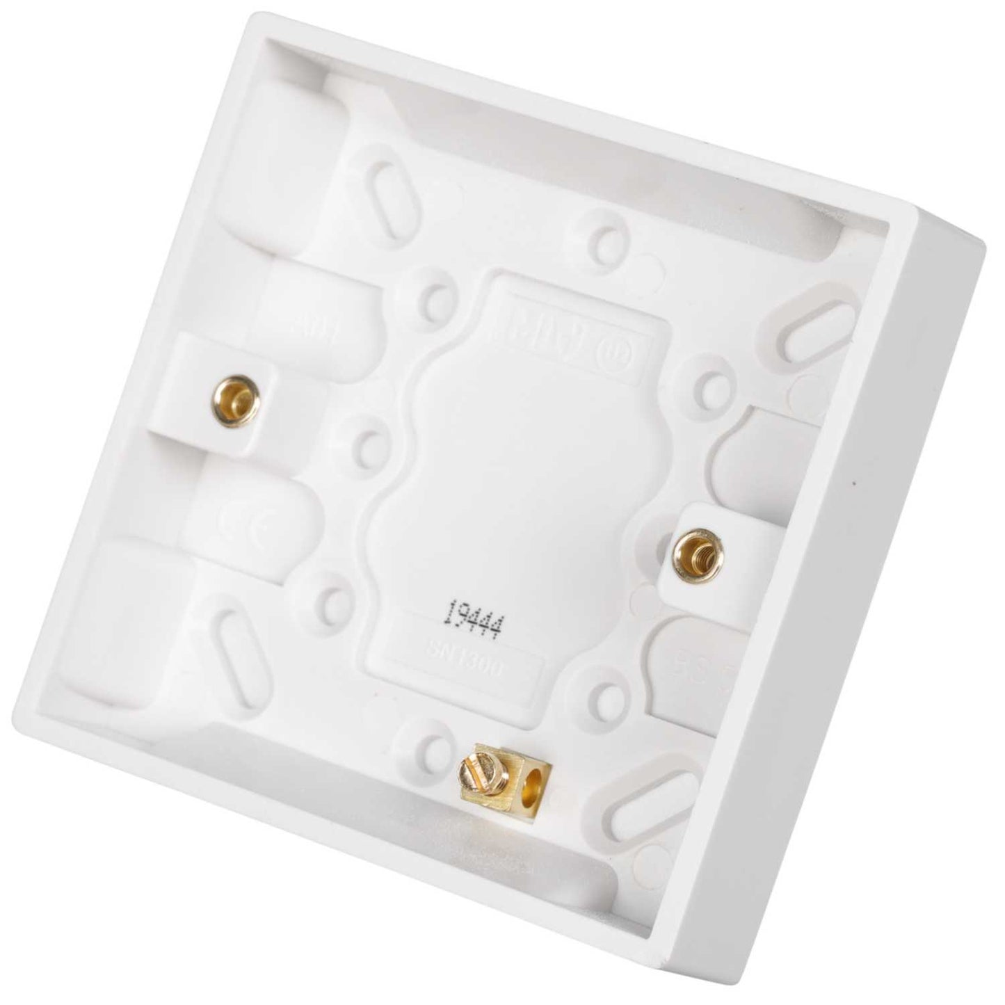 Knightsbridge 1 Gang 16mm Pattress Back Box White