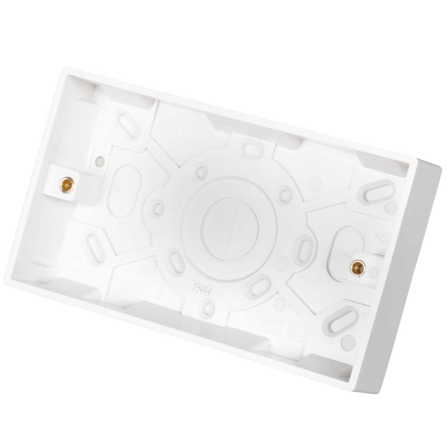 Knightsbridge 2 Gang 25mm Pattress Back Box White