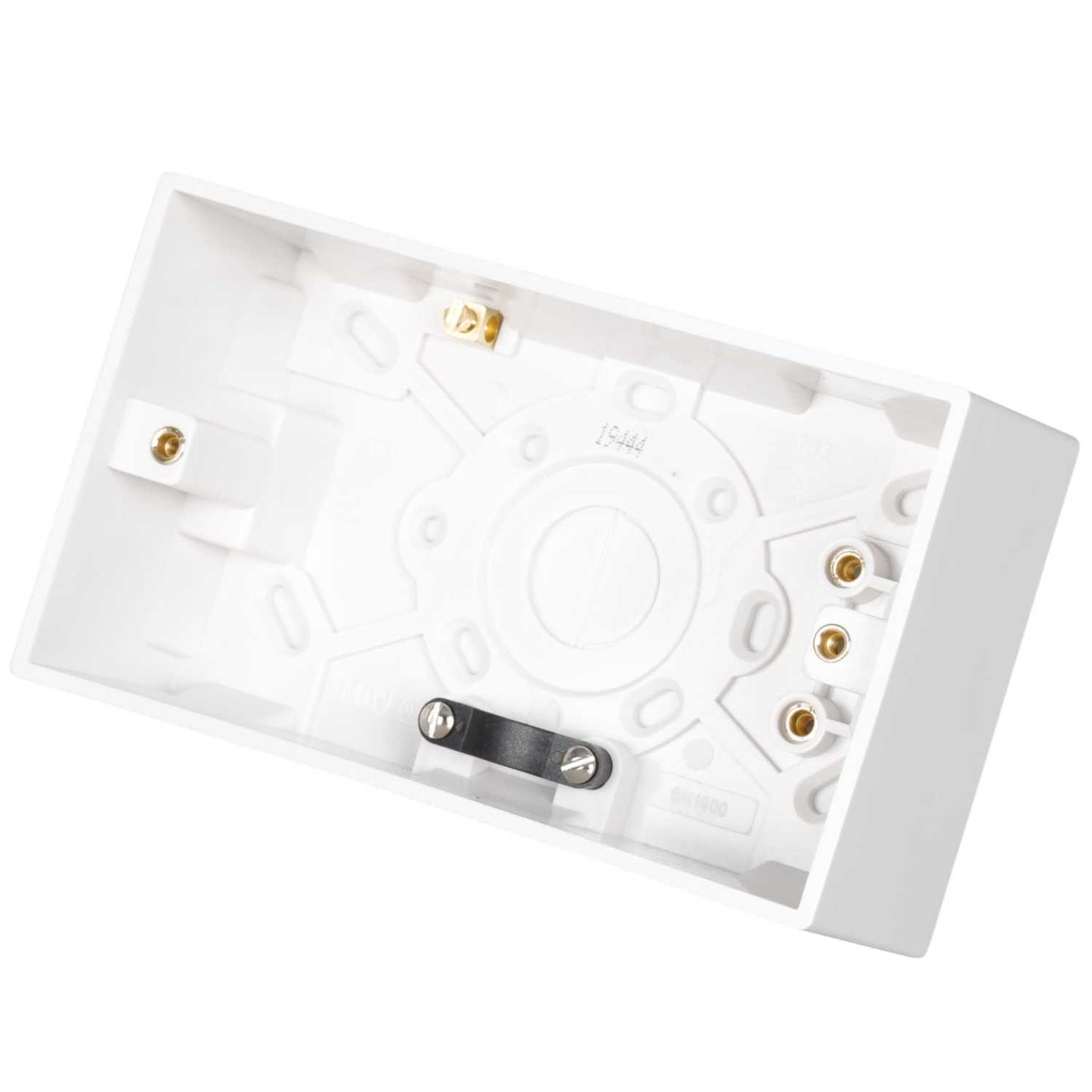 Knightsbridge 2 Gang 47mm Pattress Back Box White