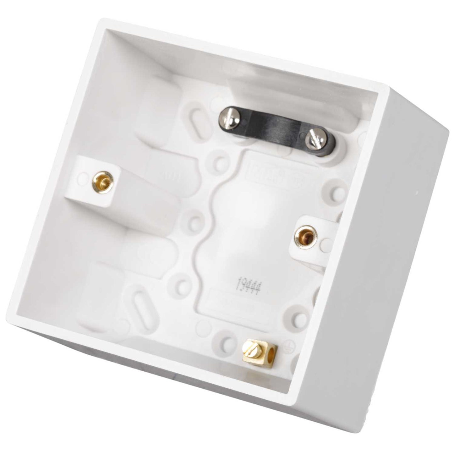 Knightsbridge 1 Gang 47mm Pattress Back Box White