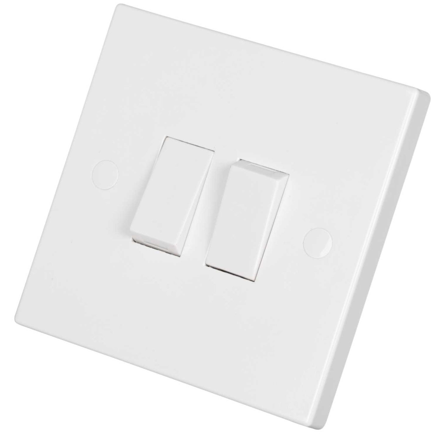 Knightsbridge 10A 2 Gang 2 Way Light Switch White