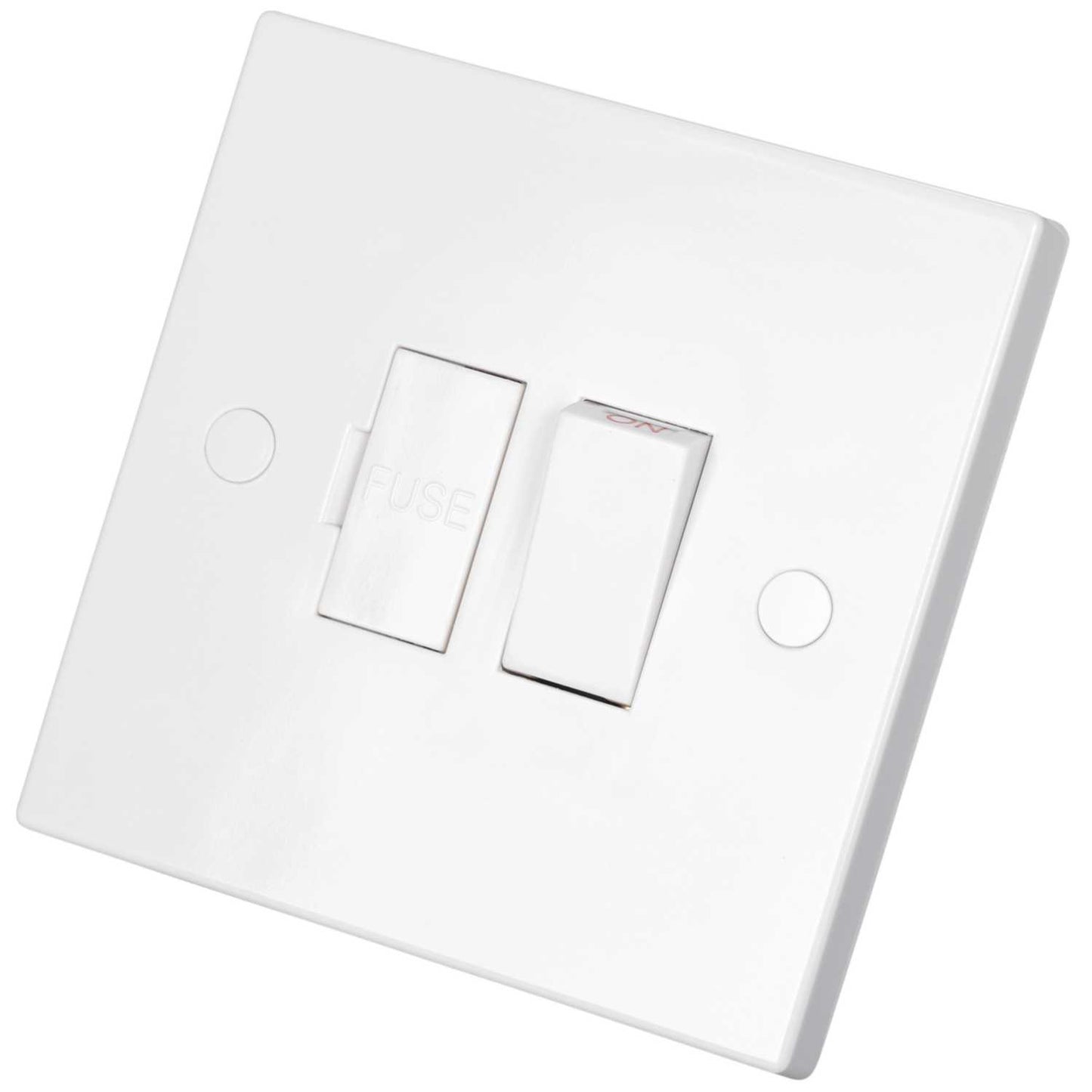 Knightsbridge 13A DP Switched Fused Spur with Flex Outlet White