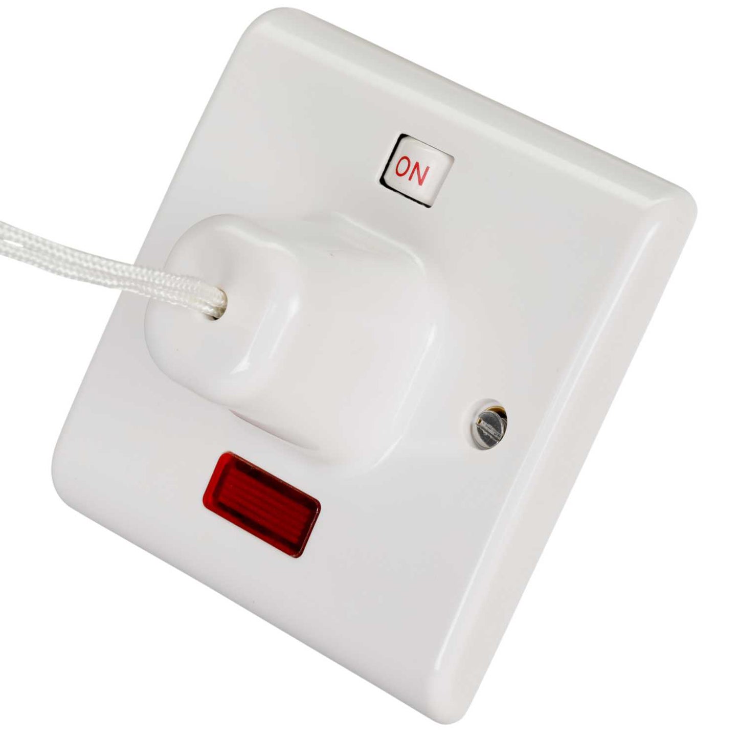 Knightsbridge 45A DP Pullcord Switch with Neon White