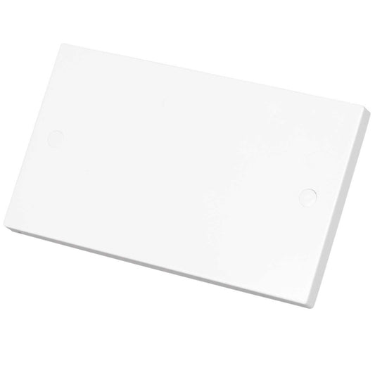 Knightsbridge 2 Gang Blank Plate White
