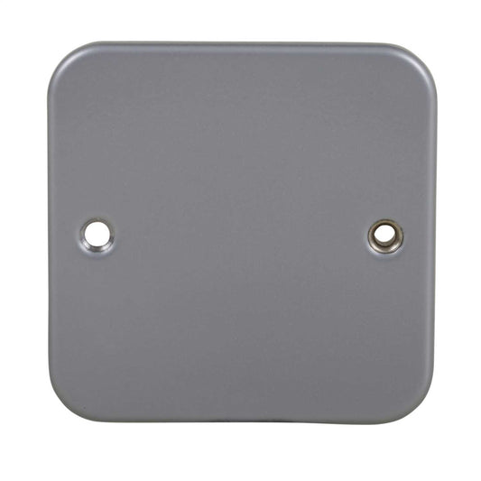 Knightsbridge 1 Gang Blank Plate Metal Clad