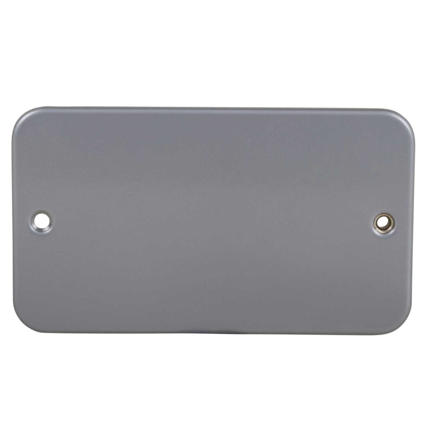Knightsbridge 2 Gang Blank Plate Metal Clad
