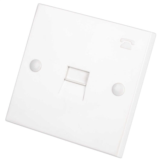 Knightsbridge 1 Gang Secondary Telephone Socket IDC 3 / 3A White