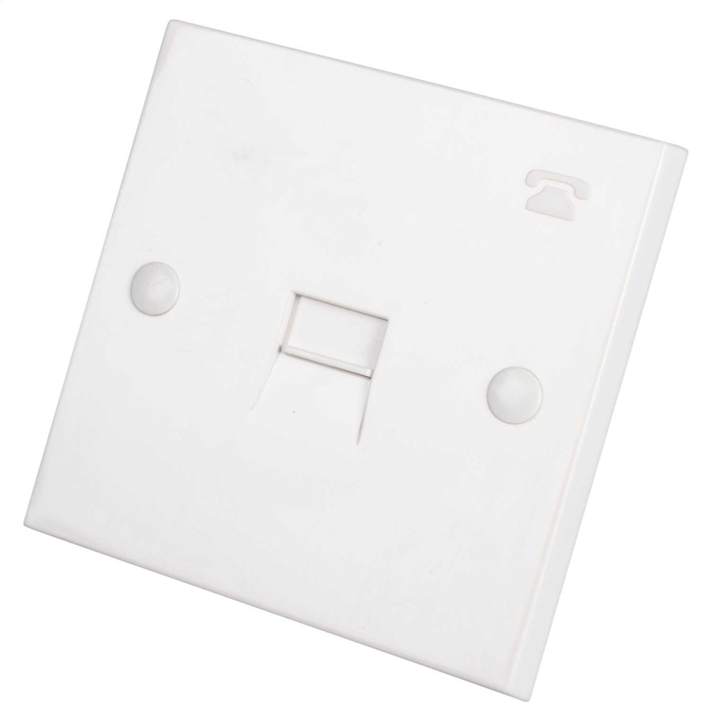 Knightsbridge 1 Gang Secondary Telephone Socket Screw Terminal 3 / 6A White