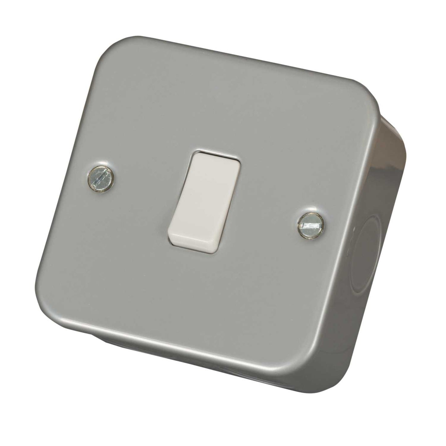 Knightsbridge 10A 1 Gang 2 Way Light Switch Metal Clad