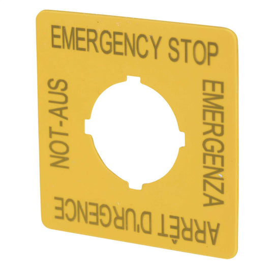 Moeller M22-XYK1 Emergency Stop Label