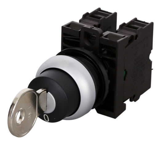Moeller M22-WRS/K11 Key Operated 2 Position Switch 1 NO + 1 NC Contacts