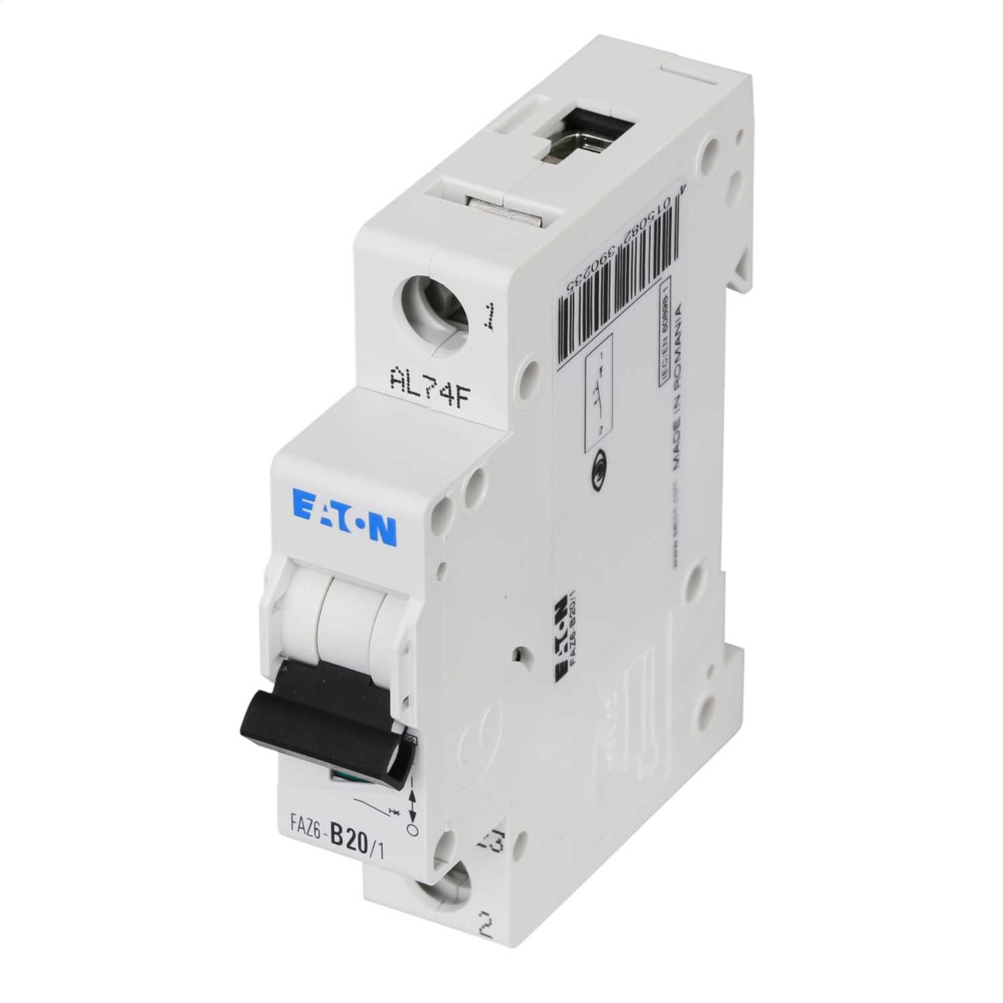 Moeller FAZ6-B20/1 20A Single Pole 6kA B Curve MCB