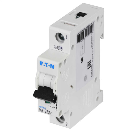 Moeller FAZ6-B32/1 32A Single Pole 6kA B Curve MCB